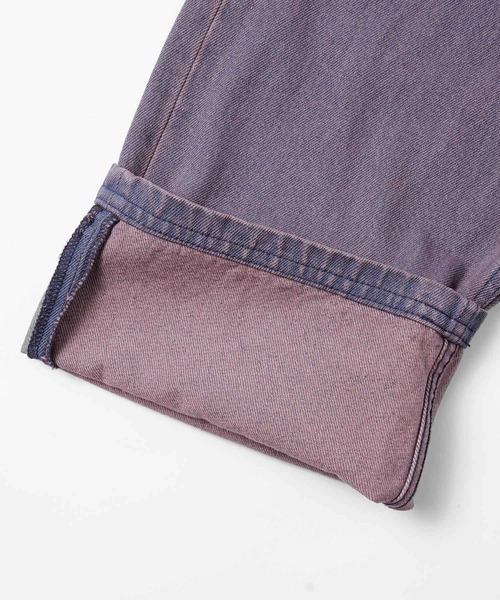 X-girl（エックスガール）の「OVERDYED 5-POCKET PANTS（デニムパンツ・レディース・パープル/ブラウン・XS/S/M）」の13枚目の写真
