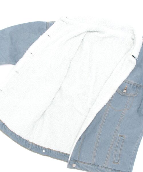 frunco（フランコ）の「デニムボアジャケット（デニムジャケット・レディース・ブルー・LARGE/MEDIUM）」の2枚目の写真