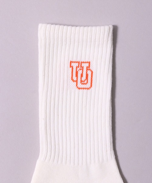 UNIVERSAL OVERALL（ユニバーサルオーバーオール）の「(LG)【UNIVERSAL OVERALL】【3足セット】サイド ロゴ クルー ソックス（ソックス/靴下・レディース・その他1/その他2・25-27CM/23-25cm）」の7枚目の写真