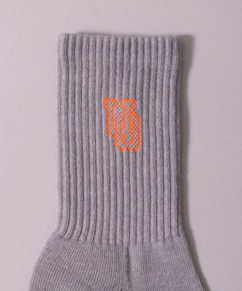 UNIVERSAL OVERALL（ユニバーサルオーバーオール）の「(LG)【UNIVERSAL OVERALL】【3足セット】サイド ロゴ クルー ソックス（ソックス/靴下・レディース・その他1/その他2・25-27CM/23-25cm）」の12枚目の写真