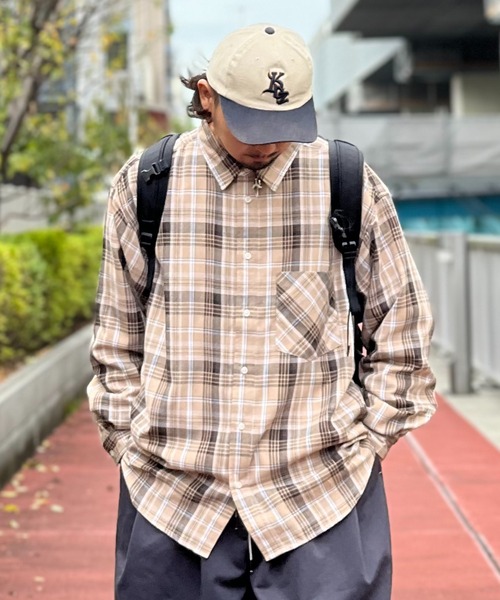 JACKROSE（ジャックローズ）の「JE-リラックス-BIG.LSシャツ（シャツ/ブラウス・メンズ・ブラック/ブラック系その他2/ベージュ/ネイビー/ホワイト・FREE）」の4枚目の写真