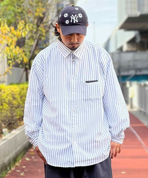 JACKROSE（ジャックローズ）の「JE-リラックス-BIG.LSシャツ（シャツ/ブラウス・メンズ・ブラック/ブラック系その他2/ベージュ/ネイビー/ホワイト・FREE）」の6枚目の写真