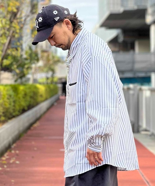 JACKROSE（ジャックローズ）の「JE-リラックス-BIG.LSシャツ（シャツ/ブラウス・メンズ・ブラック/ブラック系その他2/ベージュ/ネイビー/ホワイト・FREE）」の7枚目の写真