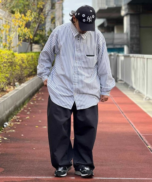 JACKROSE（ジャックローズ）の「JE-リラックス-BIG.LSシャツ（シャツ/ブラウス・メンズ・ブラック/ブラック系その他2/ベージュ/ネイビー/ホワイト・FREE）」の11枚目の写真