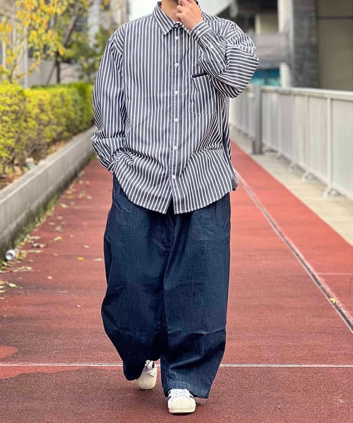 JACKROSE（ジャックローズ）の「JE-リラックス-BIG.LSシャツ（シャツ/ブラウス・メンズ・ブラック/ブラック系その他2/ベージュ/ネイビー/ホワイト・FREE）」の21枚目の写真