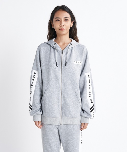 ROXY(ロキシー)の「UP BEAT ZIP HOODIE/ロキシー速乾UVカットジップアップパーカー(パーカー・レディース・ブラック/グレー/グリーン・SMALL/MEDIUM/LARGE)」の13枚目の写真