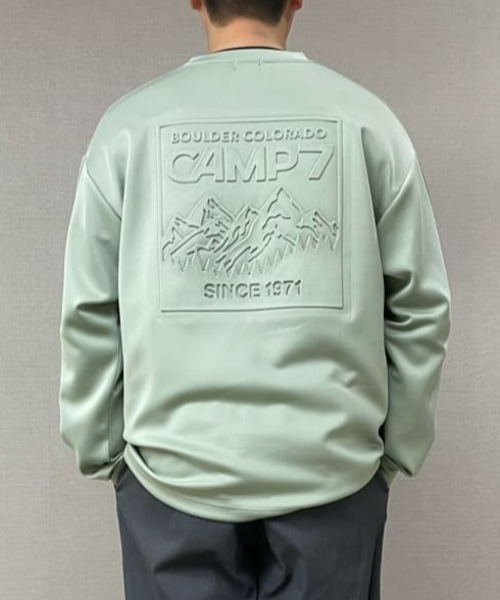 CAMP7(キャンプセブン)の「【CAMP7】バックエンボスロンT(Tシャツ/カットソー・メンズ・ブラック/ケリーグリーン/ダークグレー/ホワイト/オフホワイト/ベージュ・S/M/L/XL)」の6枚目の写真