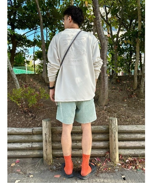 セール】【CAMP7】バックエンボスロンT（Tシャツ/カットソー