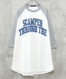 THE CASUAL（カジュアル）の「プリント長袖　BIGワンピース（ワンピース）」