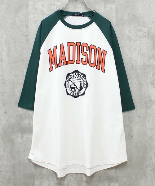 THE CASUAL(カジュアル)の「プリント長袖 BIGワンピース(ワンピース・キッズ・グレー系3/ネイビー系2/ダークグリーン/オフホワイト/ホワイト系1/グレー系1/グレー系4/ブラック系1/チャコール/ネイビー/ダークグリーン系1/杢グレー/グレー系2/ブラック/ベージュ/ネイビー系1・110cm/120cm/130cm/140cm/150cm/160cm)」の13枚目の写真