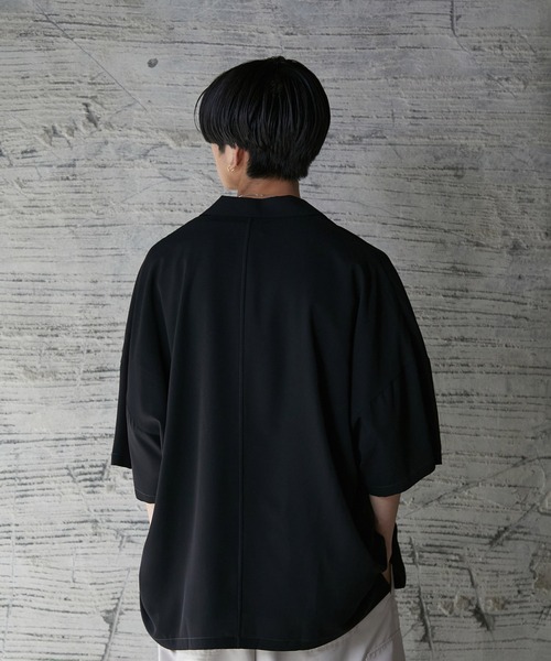 iisy（イージー）の「iisy / ステッチドルマンシャツ（シャツ/ブラウス・メンズ・ホワイト/ブラック/オレンジ・S/M/L）」の13枚目の写真