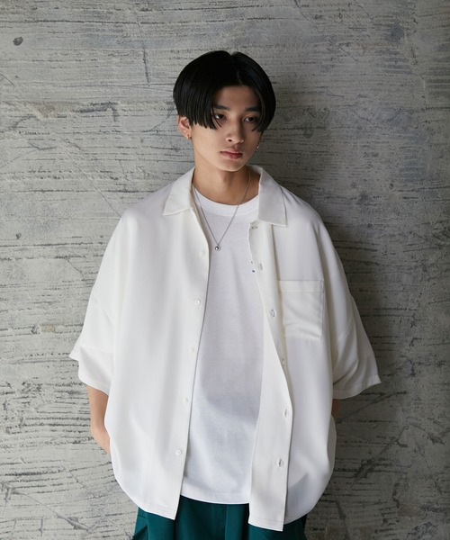 iisy（イージー）の「iisy / ステッチドルマンシャツ（シャツ/ブラウス・メンズ・ホワイト/ブラック/オレンジ・S/M/L）」の16枚目の写真