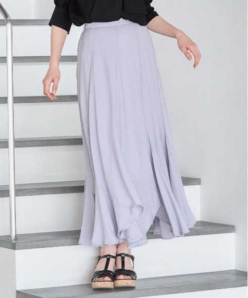 mysty woman（ミスティウーマン）の「エスカルゴマーメイドスカート 191946（スカート・レディース・ブラック系その他/ベージュ系1/アイボリー/ベージュ系その他/ブラック系3/グレー系1/ブルー系1/ブラック系1/ホワイト系1/グレー系2/ブラック系2/ホワイト系その他3/ホワイト系その他/グリーン系その他/ブラウン系その他/ブラック系8/ブラック系その他7・FREE）」の13枚目の写真