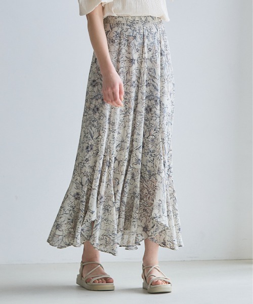 mysty woman（ミスティウーマン）の「エスカルゴマーメイドスカート 191946（スカート・レディース・ブラック系その他/ベージュ系1/アイボリー/ベージュ系その他/ブラック系3/グレー系1/ブルー系1/ブラック系1/ホワイト系1/グレー系2/ブラック系2/ホワイト系その他3/ホワイト系その他/グリーン系その他/ブラウン系その他/ブラック系8/ブラック系その他7・FREE）」の14枚目の写真