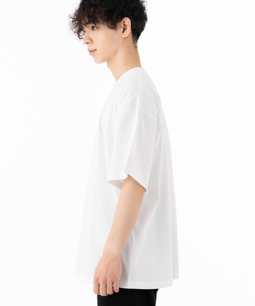 NEW ERA（ニューエラ）の「ニューエラ 半袖Tシャツ オーバーサイズ 手書き ONSPOTZ別注（Tシャツ/カットソー・メンズ・ホワイト/ブラック/グレー系その他/ネイビー/チャコールグレー/グレー系その他2/パープル/ピンク・S/M/L/XL/XXL）」の12枚目の写真