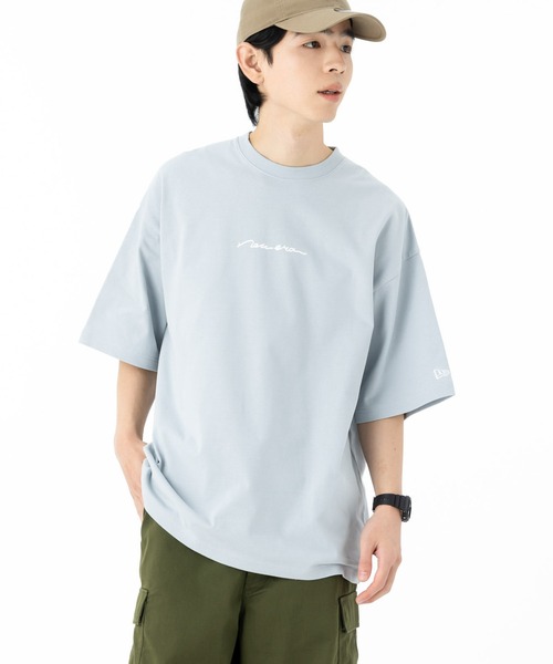 半袖Tシャツ★ニューエラ★夏流行 PALM TREE T-SHIRTS ニューエラ 半袖Tシャツ オーバーサイズ 手書き ONSPOTZ別注(T
