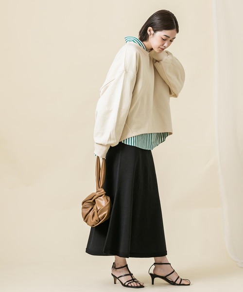 Ｃボリューム袖スウェット