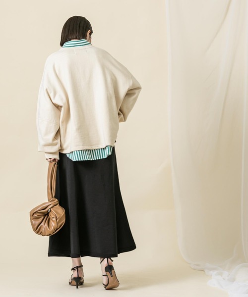 Ｃボリューム袖スウェット