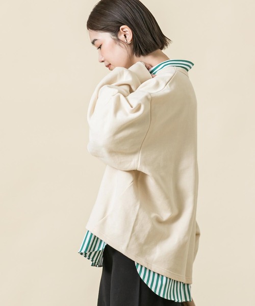Ｃボリューム袖スウェット
