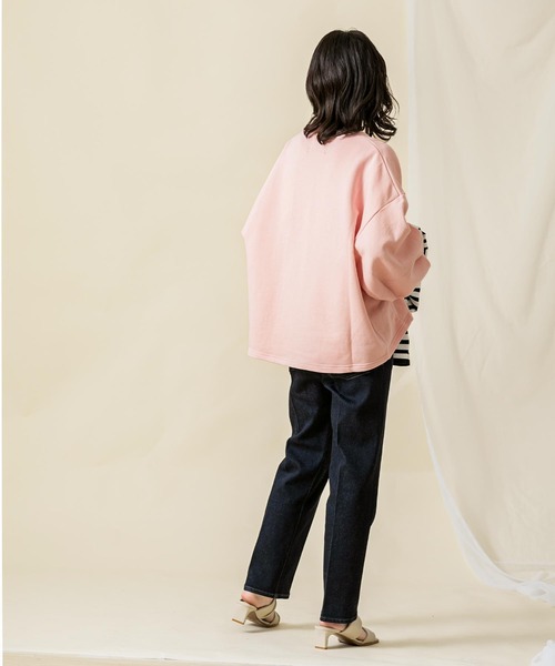 Ｃボリューム袖スウェット