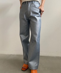 Ameri | LONG STRAIGHT FOIL DENIM(デニムパンツ)