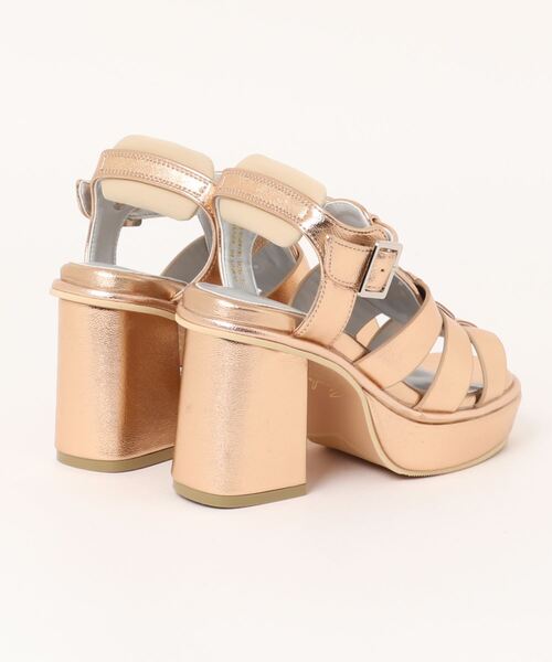 YOSUKE（ヨースケ）の「「YOSUKE/ヨースケ」厚底ベルティッドサンダル（サンダル・レディース・ブラックミックス/シャンパン/ブラック/アイボリー・S/M/L/LL）」の5枚目の写真