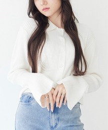 17HR | フレアスリーブニットカーディガン(カーディガン/ボレロ)