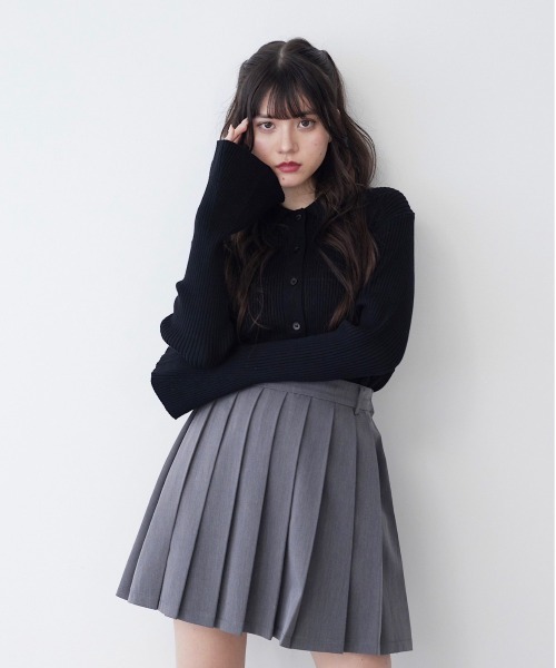 17HR（セブンティーンアワーズ）の「フレアスリーブニットカーディガン（カーディガン/ボレロ・レディース・ホワイト/ブラック・FREE）」の19枚目の写真