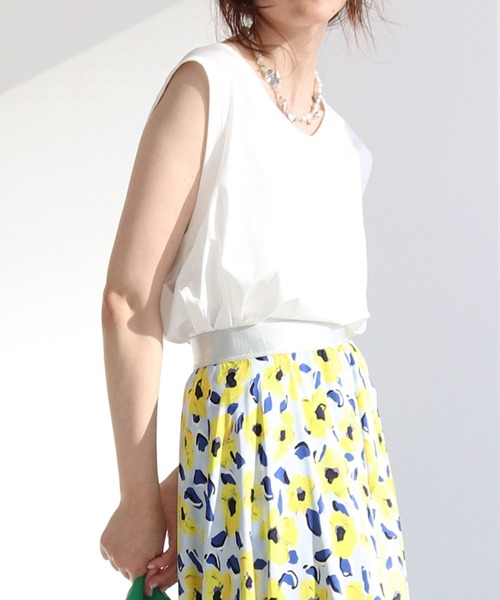 DRESSLAVE（ドレスレイブ）の「super high guage tank(スーパーハイゲージタンク)（タンクトップ・レディース・ホワイト/ブラック・38）」の2枚目の写真