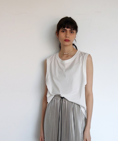 DRESSLAVE（ドレスレイブ）の「super high guage tank(スーパーハイゲージタンク)（タンクトップ・レディース・ホワイト/ブラック・38）」の4枚目の写真