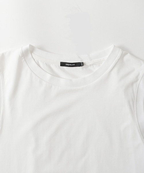 DRESSLAVE（ドレスレイブ）の「super high guage tank(スーパーハイゲージタンク)（タンクトップ・レディース・ホワイト/ブラック・38）」の12枚目の写真