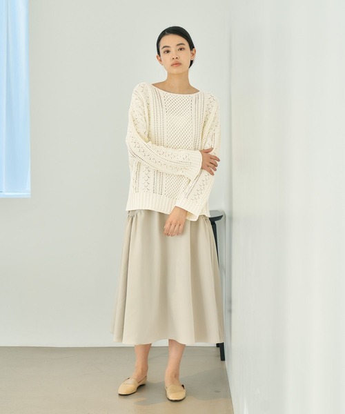 eL(エル)の「【eL】Mix Pattern Pullover/190209(ニット/セーター・レディース・オフホワイト/カーキブラウン/オレンジ系その他・FREE)」の15枚目の写真