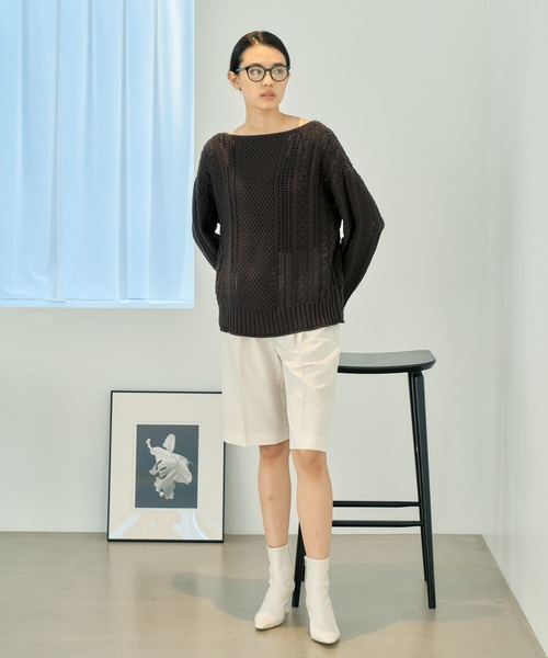 eL(エル)の「【eL】Mix Pattern Pullover/190209(ニット/セーター・レディース・オフホワイト/カーキブラウン/オレンジ系その他・FREE)」の20枚目の写真