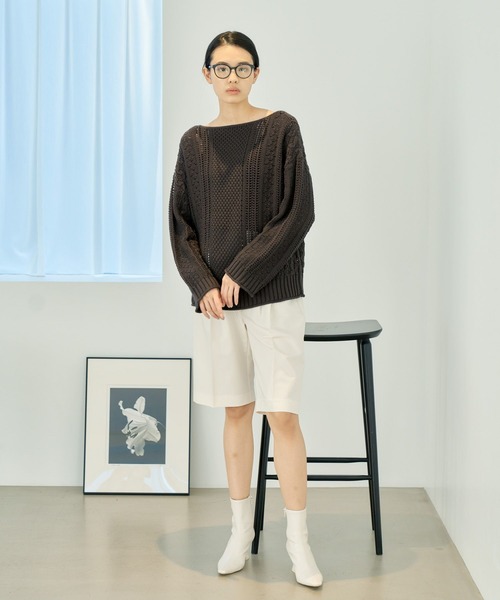 eL(エル)の「【eL】Mix Pattern Pullover/190209(ニット/セーター・レディース・オフホワイト/カーキブラウン/オレンジ系その他・FREE)」の13枚目の写真
