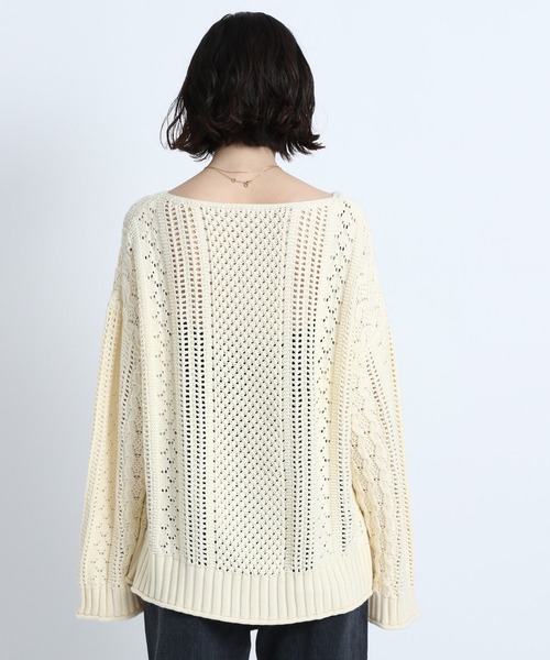 eL(エル)の「【eL】Mix Pattern Pullover/190209(ニット/セーター・レディース・オフホワイト/カーキブラウン/オレンジ系その他・FREE)」の22枚目の写真