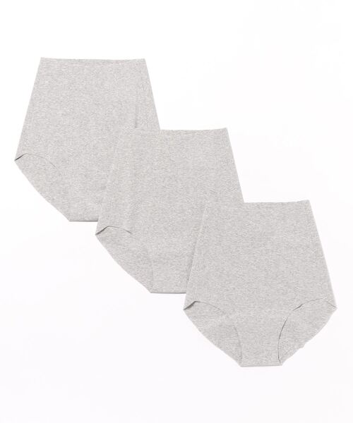 GUNZE(グンゼ)の「KIREILABO/キレイラボ レギュラーショーツ 完全無縫製 綿混 3枚組(ショーツ・レディース・ブラック/グレー系その他/ベージュ/ピンク/ピンク系その他4・LARGE/X-LARGE/MEDIUM)」の3枚目の写真