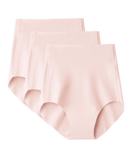 GUNZE(グンゼ)の「KIREILABO/キレイラボ レギュラーショーツ 完全無縫製 綿混 3枚組(ショーツ・レディース・ブラック/グレー系その他/ベージュ/ピンク/ピンク系その他4・LARGE/X-LARGE/MEDIUM)」の5枚目の写真
