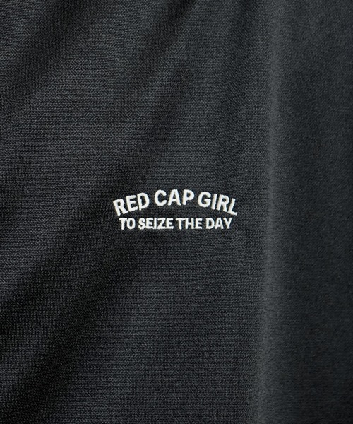 24SS【RED CAP GIRL】セットアップ対応 ビッグシルエット バックプリント 袖ライン ジャージトラックジャケット（ジャージ）｜Red Cap Girl（レッドキャプガール）