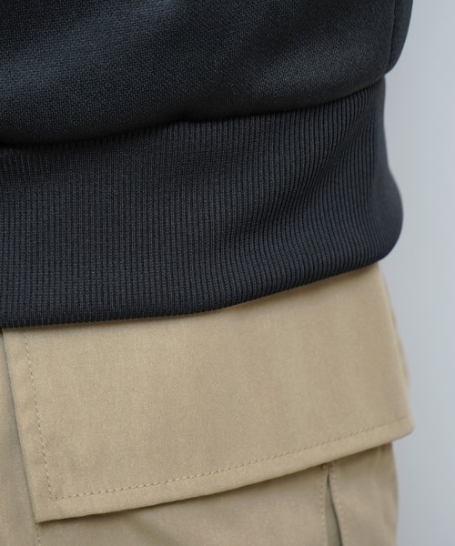 24SS【RED CAP GIRL】セットアップ対応 ビッグシルエット バックプリント 袖ライン ジャージトラックジャケット（ジャージ）｜Red Cap Girl（レッドキャプガール）