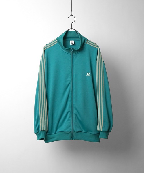 24SS【RED CAP GIRL】セットアップ対応 ビッグシルエット バックプリント 袖ライン ジャージトラックジャケット（ジャージ）｜Red Cap Girl（レッドキャプガール）