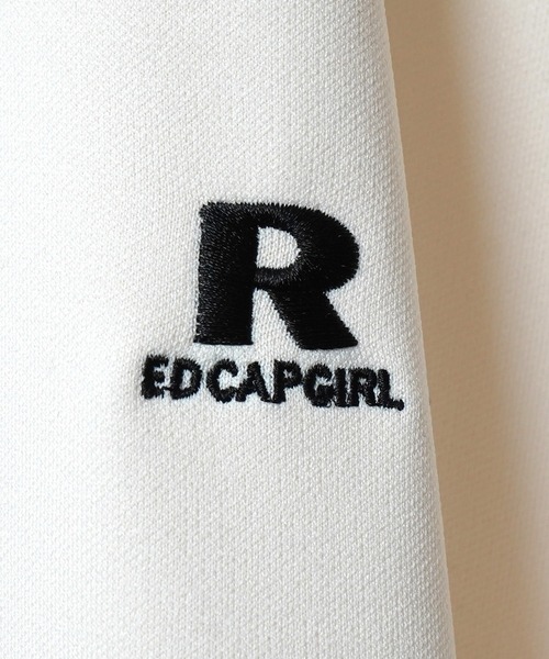 24SS【RED CAP GIRL】セットアップ対応 ビッグシルエット バックプリント 袖ライン ジャージトラックジャケット（ジャージ）｜Red Cap Girl（レッドキャプガール）