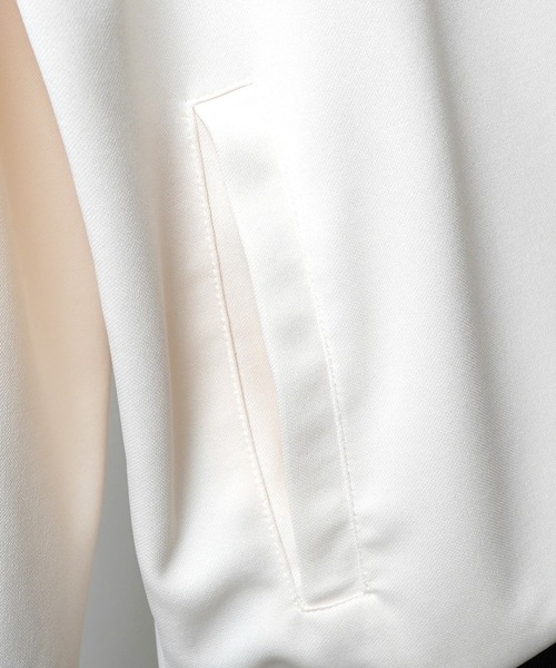 24SS【RED CAP GIRL】セットアップ対応 ビッグシルエット バックプリント 袖ライン ジャージトラックジャケット（ジャージ）｜Red Cap Girl（レッドキャプガール）