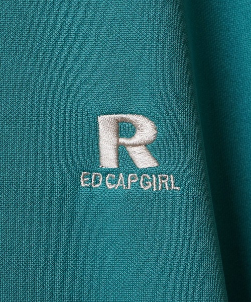 24SS【RED CAP GIRL】セットアップ対応 ビッグシルエット バックプリント 袖ライン ジャージトラックジャケット（ジャージ）｜Red Cap Girl（レッドキャプガール）