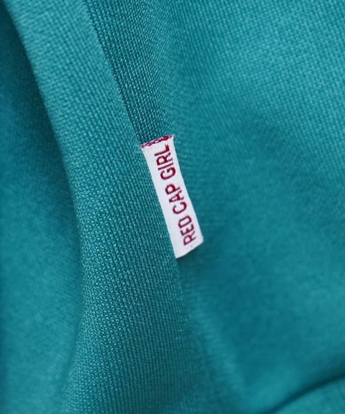 24SS【RED CAP GIRL】セットアップ対応 ビッグシルエット バックプリント 袖ライン ジャージトラックジャケット（ジャージ）｜Red Cap Girl（レッドキャプガール）