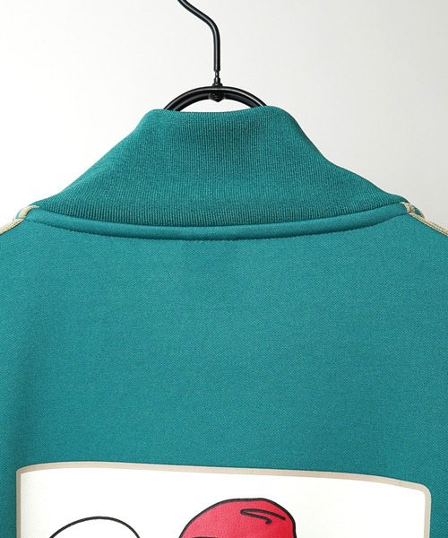 24SS【RED CAP GIRL】セットアップ対応 ビッグシルエット バックプリント 袖ライン ジャージトラックジャケット（ジャージ）｜Red Cap Girl（レッドキャプガール）