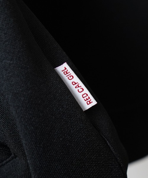 24SS【RED CAP GIRL】セットアップ対応 ビッグシルエット バックプリント 袖ライン ジャージトラックジャケット（ジャージ）｜Red Cap Girl（レッドキャプガール）