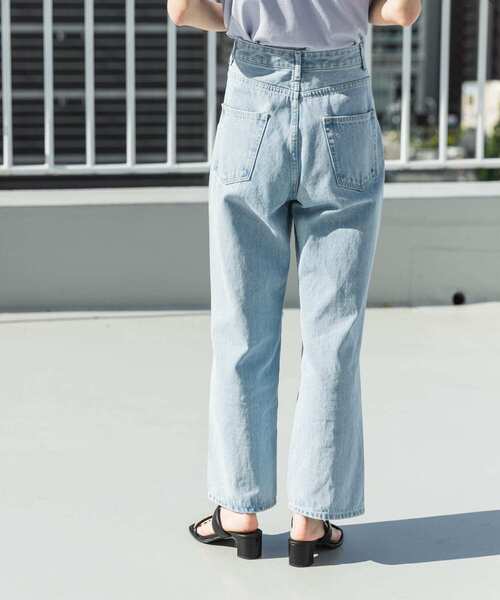 SENSE OF PLACE by URBAN RESEARCH（センスオブプレイスバイアーバンリサーチ）の「ハイウエストクラッシュデニム（デニムパンツ・レディース・ブラック/ライトインディゴブルー・SMALL/MEDIUM）」の13枚目の写真