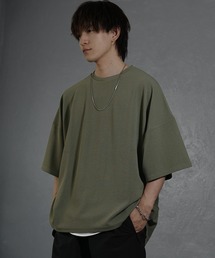 【MinoriTY】梨地ビッグドルマンスリットトレーナー ロンT 長袖カットソー メンズ 春服 スウェット ビッグシルエット ルーズフィット オーバーサイズ 長袖Tシャツ プルオーバー