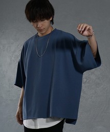 【MinoriTY】梨地ビッグドルマンスリットトレーナー ロンT 長袖カットソー メンズ 春服 スウェット ビッグシルエット ルーズフィット オーバーサイズ 長袖Tシャツ プルオーバー