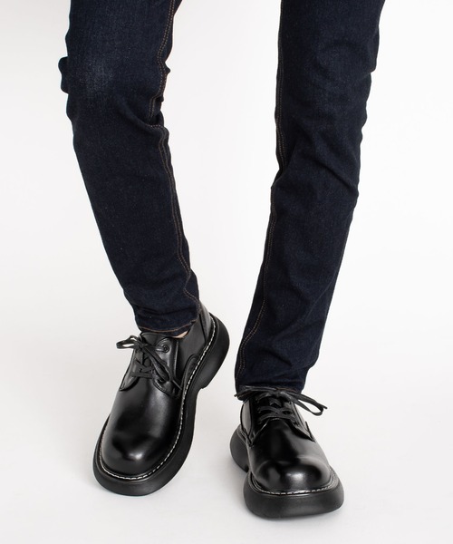 SVEC（シュベック）の「ボリュームソール 3ホール レースアップシューズ（ドレスシューズ・メンズ・ブラック・40/41/42/43/44）」の13枚目の写真